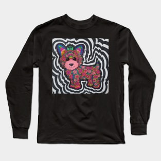 Flower power puppy Long Sleeve T-Shirt